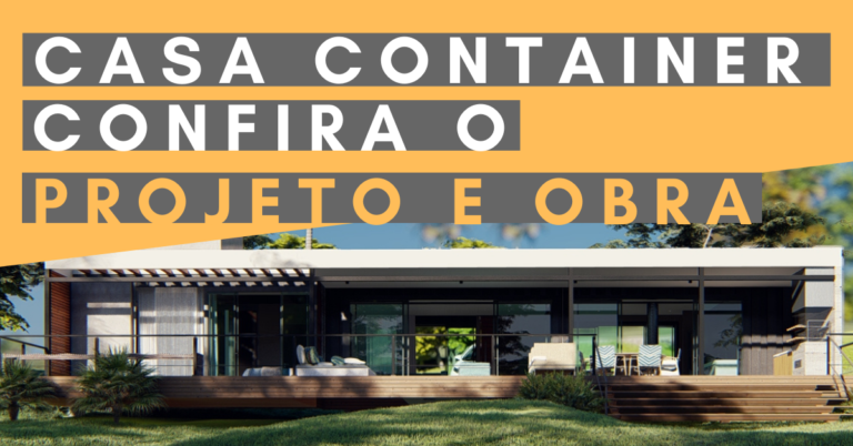 Casa container pré fabricada, confira o projeto e andamento da obra!